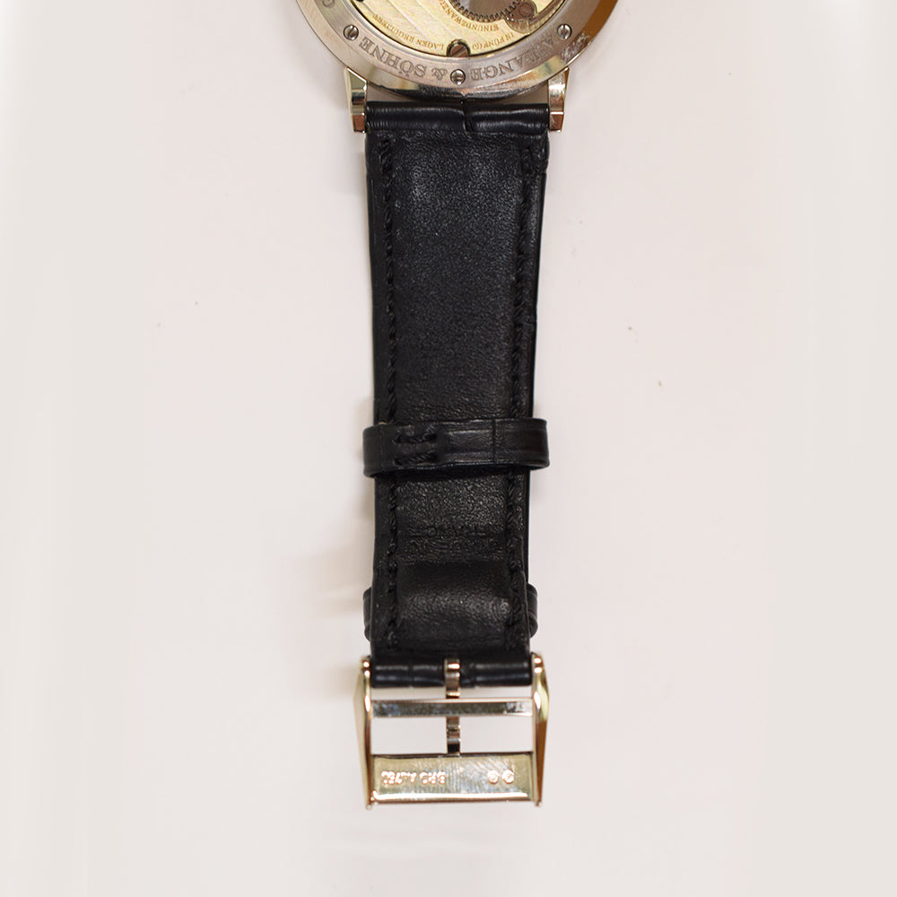 Saxonia Thin 37mm White Gold Manual Winding 201.027