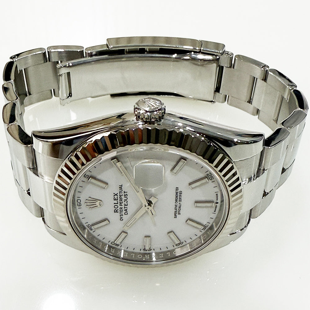 Datejust 41mm Steel and White Gold 126334