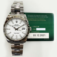 Datejust 41mm Steel and White Gold 126334