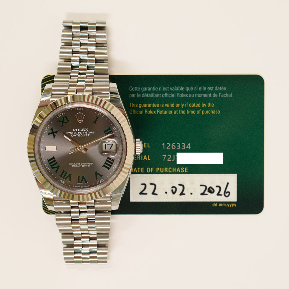 Datejust 41mm Steel and White Gold 126334