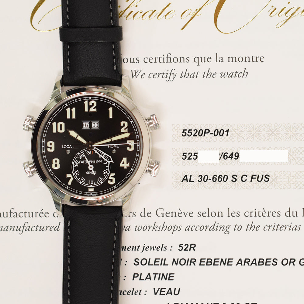 Grand Complications Alarm Travel Time 43mm Platinum 5520P-001