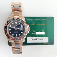 GMT-Master II "Root Beer" Rose Gold 126715CHNR