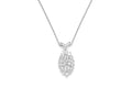 14kt White Gold 1.55ct Marquise Diamond Necklace