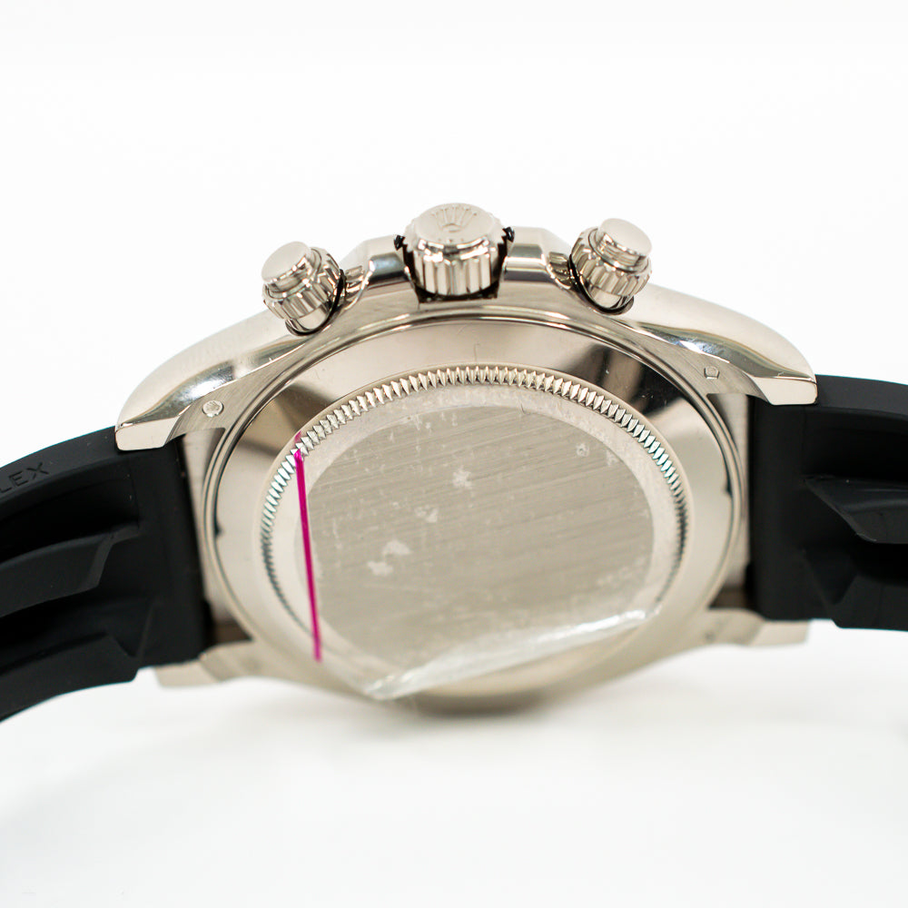 Daytona White Gold with Rubber Strap 116519LN