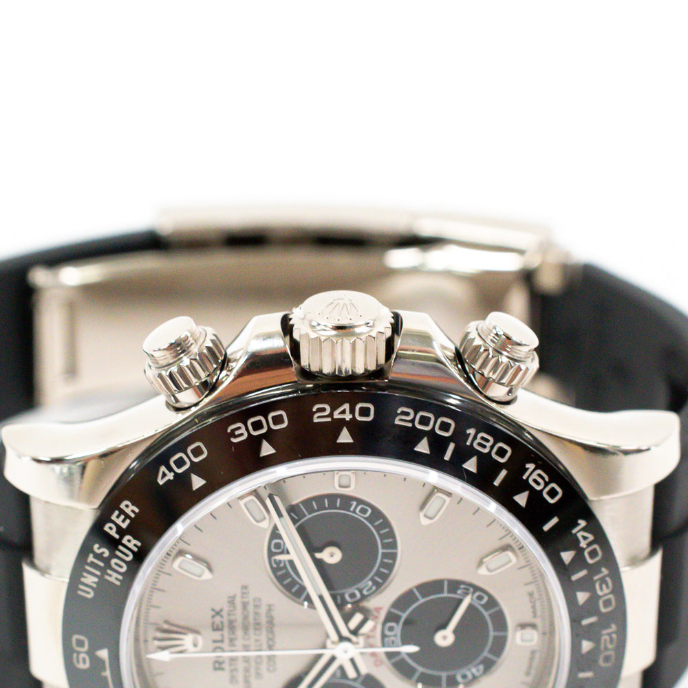 Daytona White Gold with Rubber Strap 116519LN