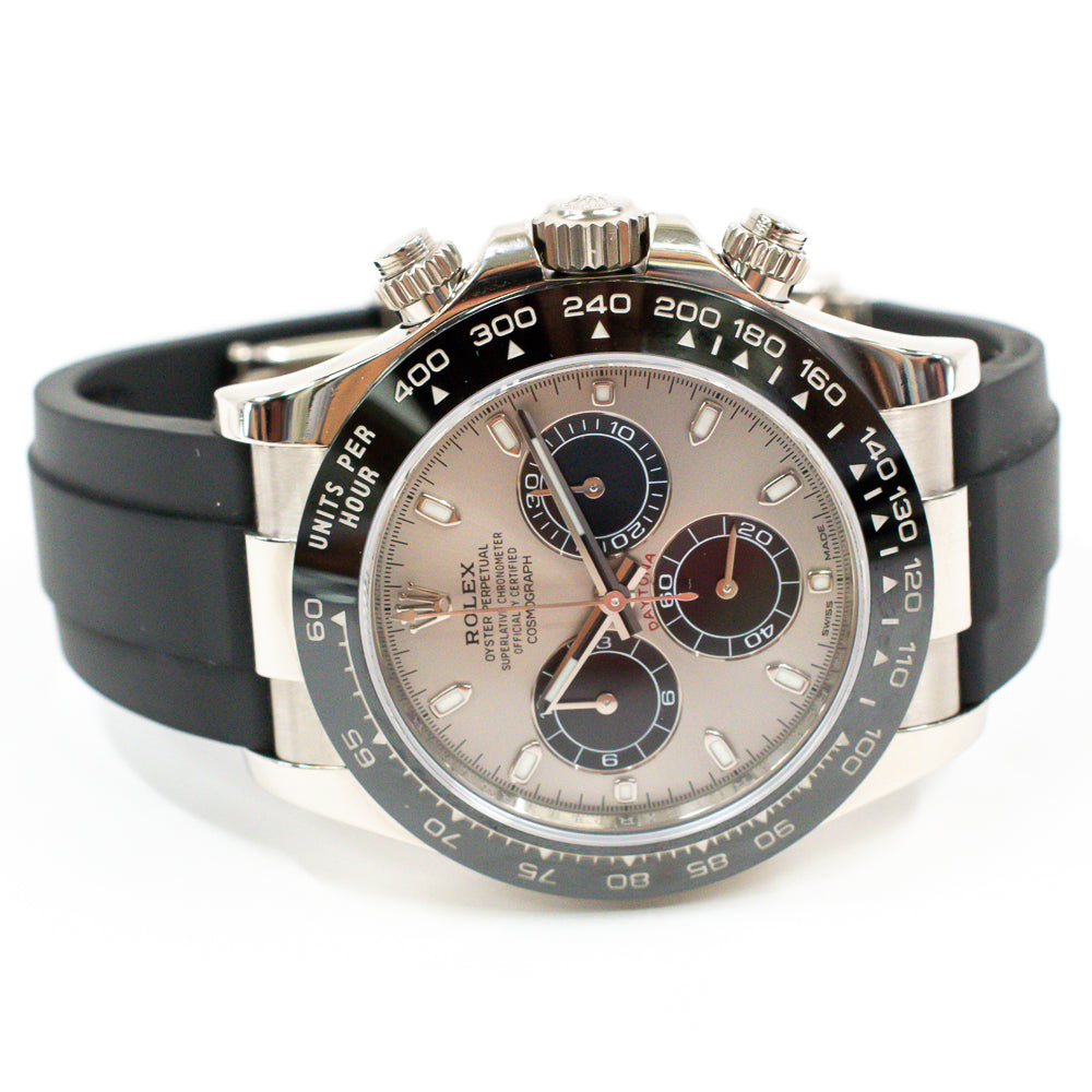 Daytona White Gold with Rubber Strap 116519LN