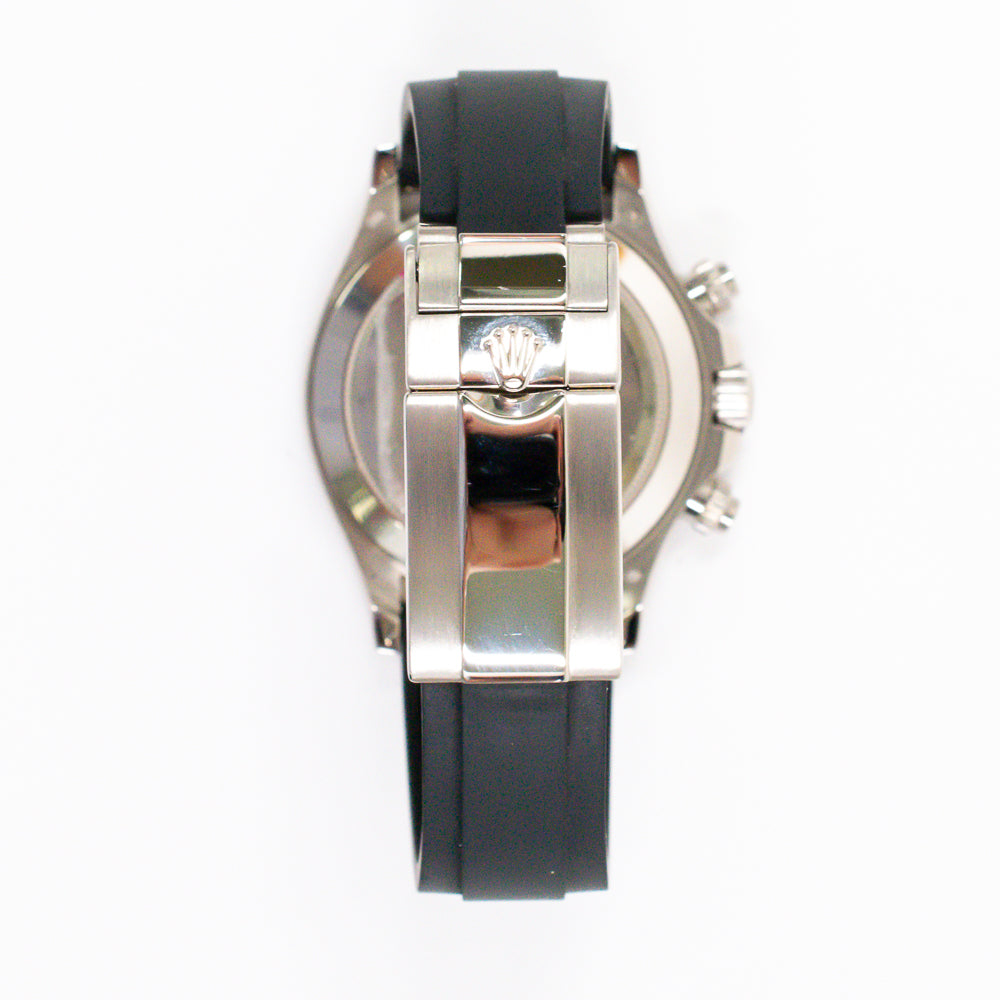Daytona White Gold with Rubber Strap 116519LN