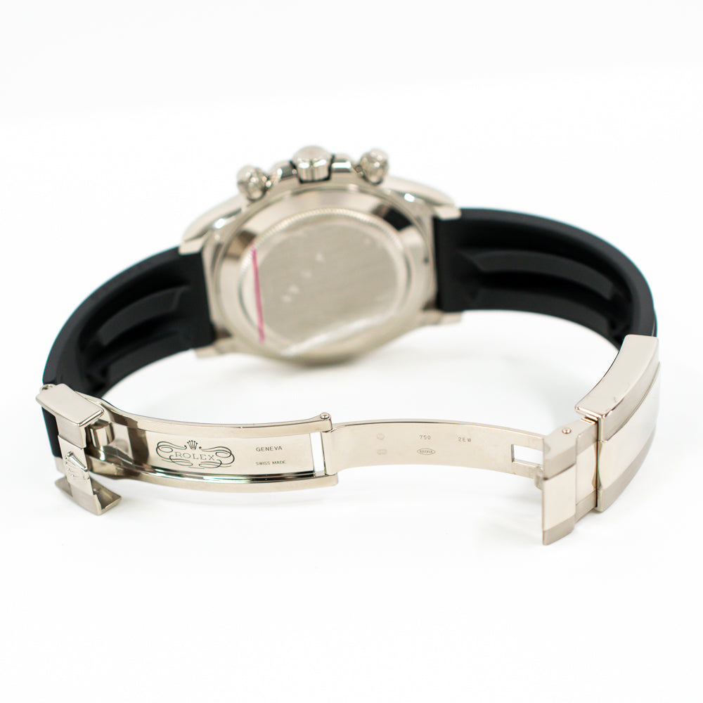 Daytona White Gold with Rubber Strap 116519LN