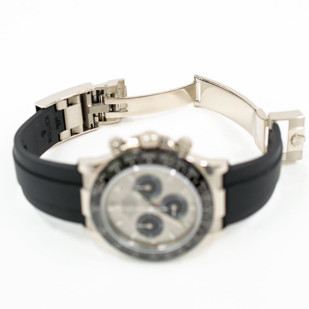 Daytona White Gold with Rubber Strap 116519LN
