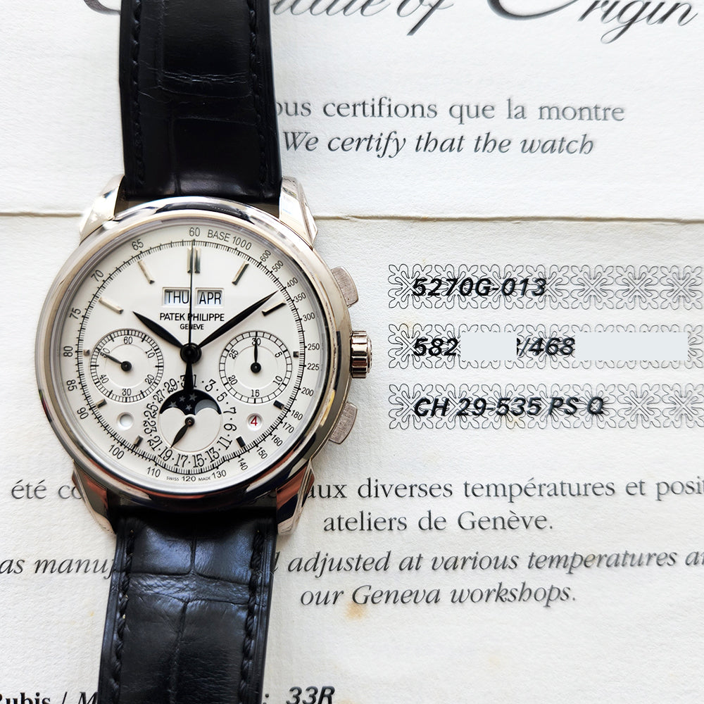 Grand Complications Perpetual Calendar Chronograph 41mm White Gold 5270G-013