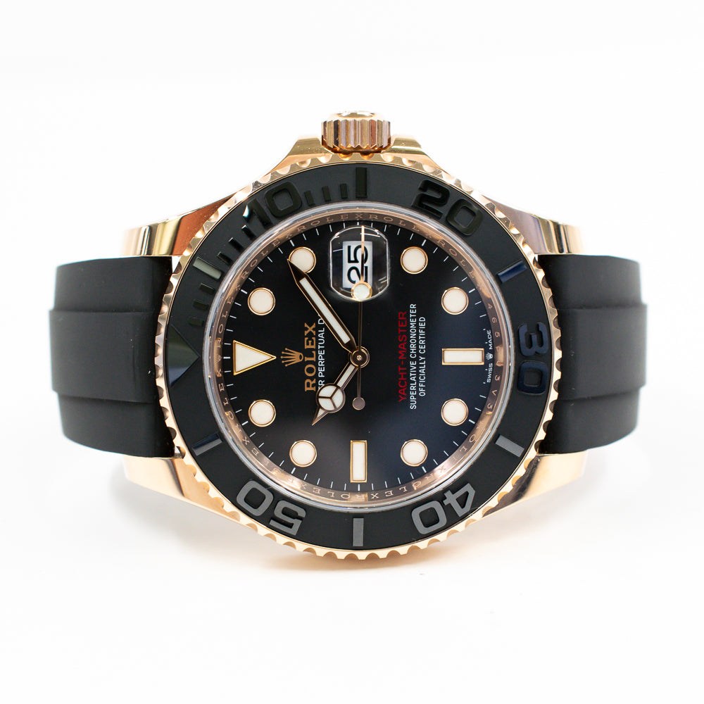 Yacht-Master 40mm Rose Gold on Strap 126655
