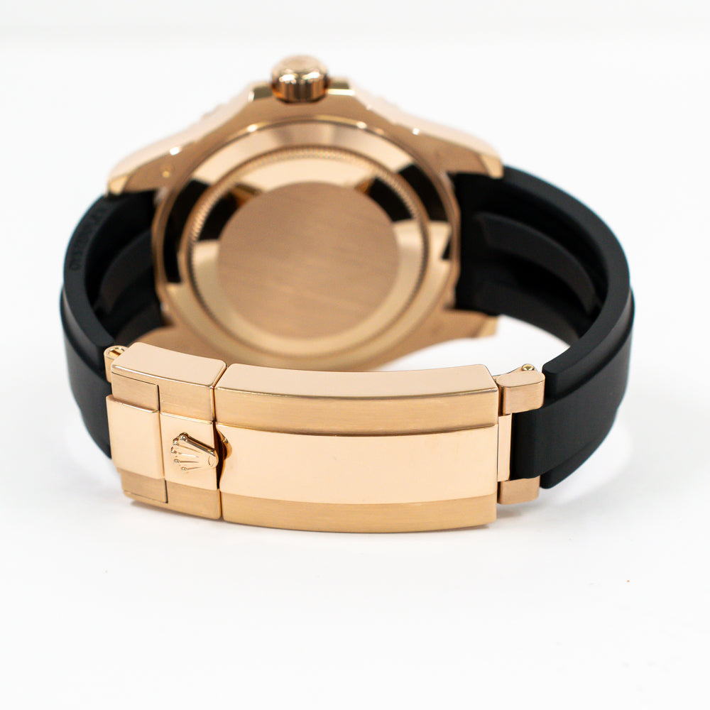 Yacht-Master 40mm Rose Gold on Strap 126655