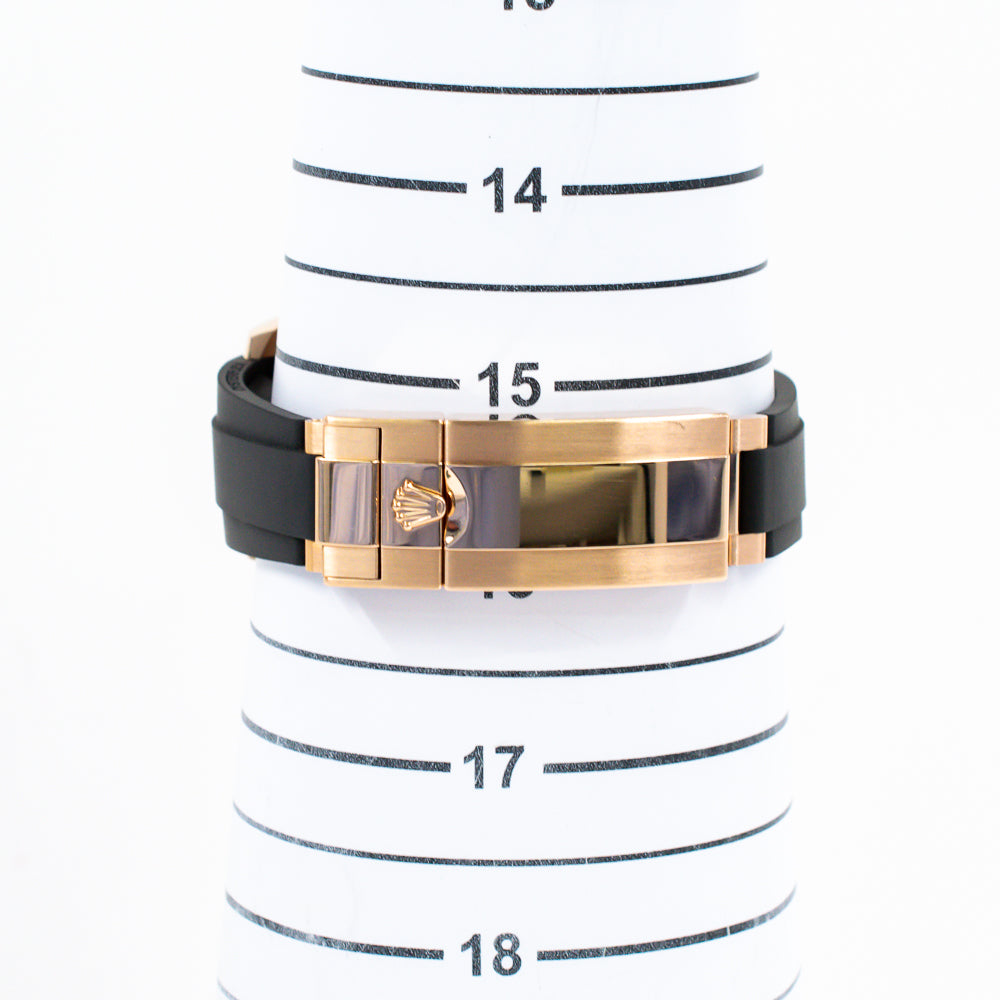 Yacht-Master 40mm Rose Gold on Strap 126655