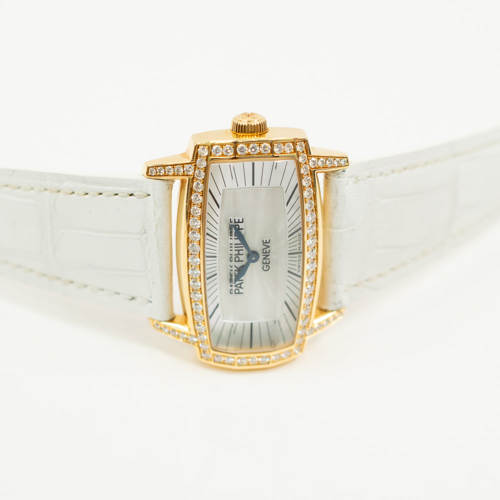 Ladies Gondolo Gemma 37.2mm x 22.4mm Diamond Bezel and Lugs Rose Gold 4991R-001