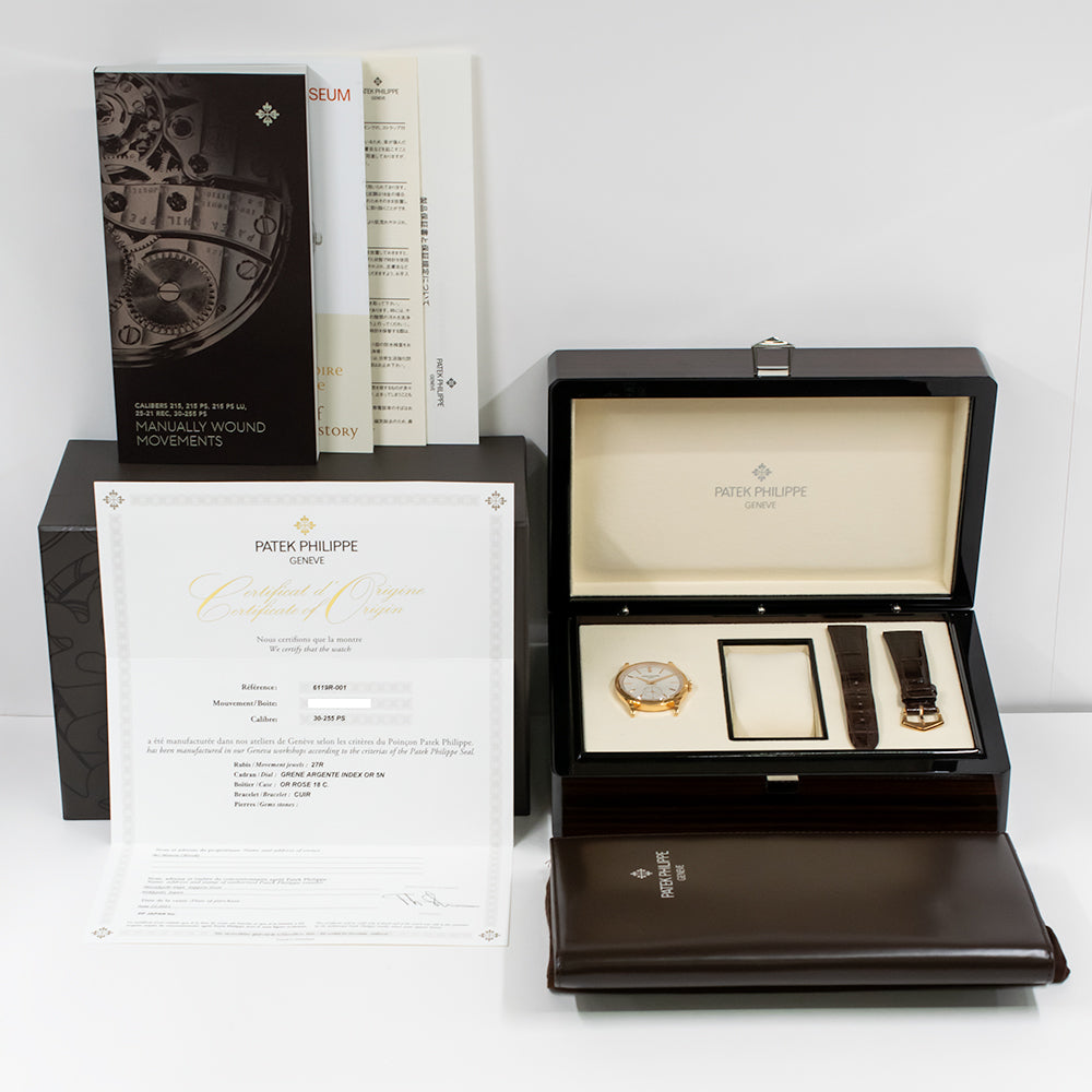 Calatrava 39mm Manual Clou De Paris Rose Gold 6119R-001