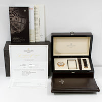 Calatrava 39mm Manual Clou De Paris Rose Gold 6119R-001