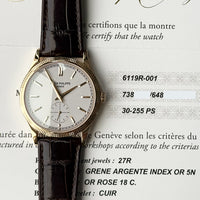 Calatrava 39mm Manual Clou De Paris Rose Gold 6119R-001