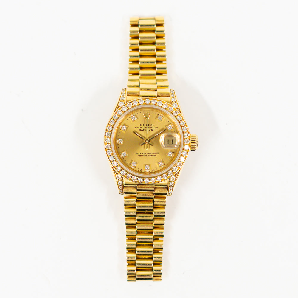 Datejust 26mm Diamond Bezel and Lugs Yellow Gold 69158G