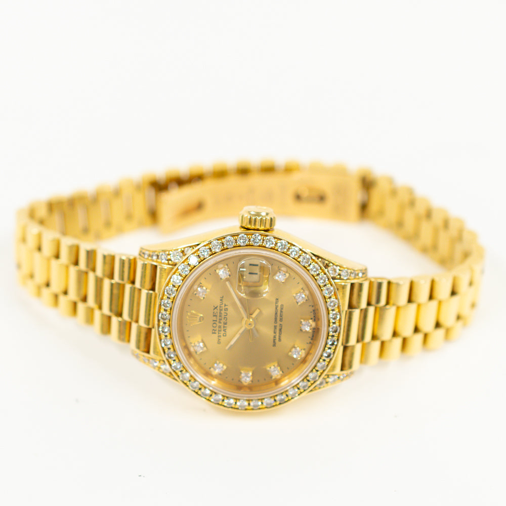 Datejust 26mm Diamond Bezel and Lugs Yellow Gold 69158G