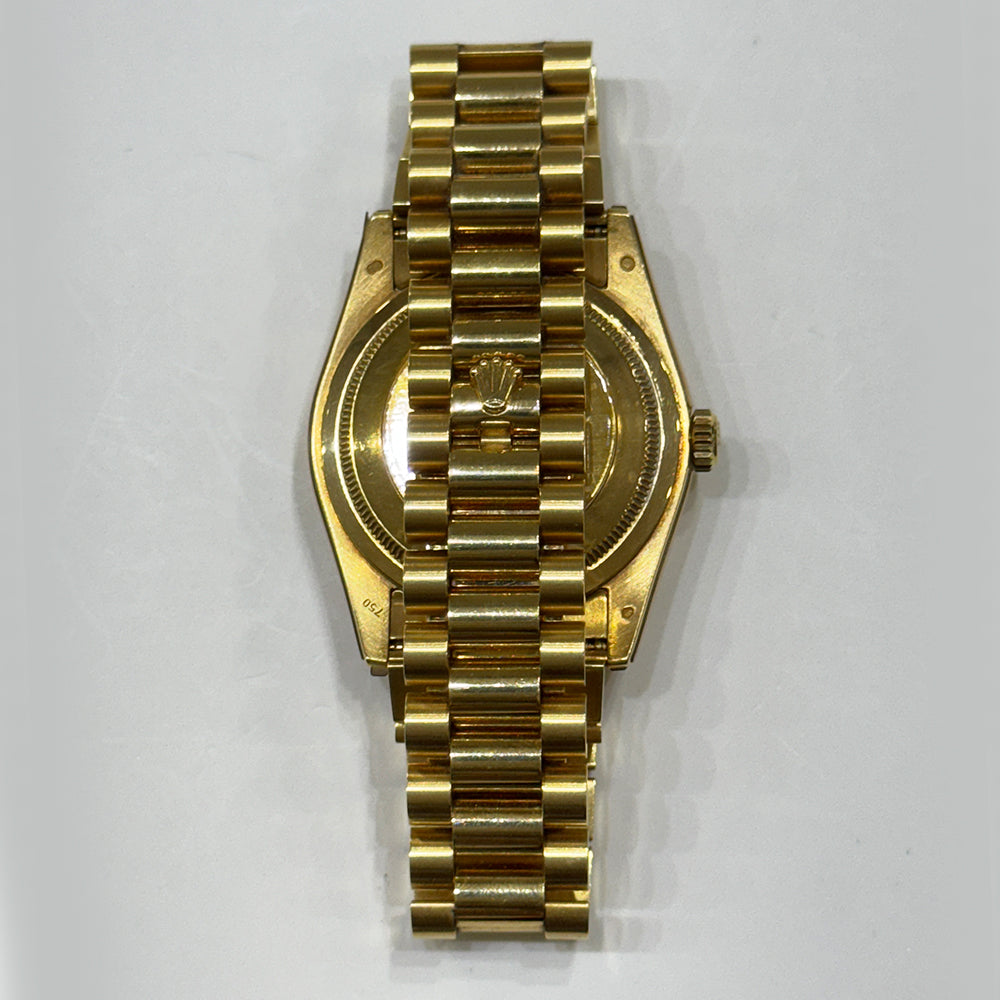 Day-Date President 36mm Yellow Gold Fluted Bezel 118238MR