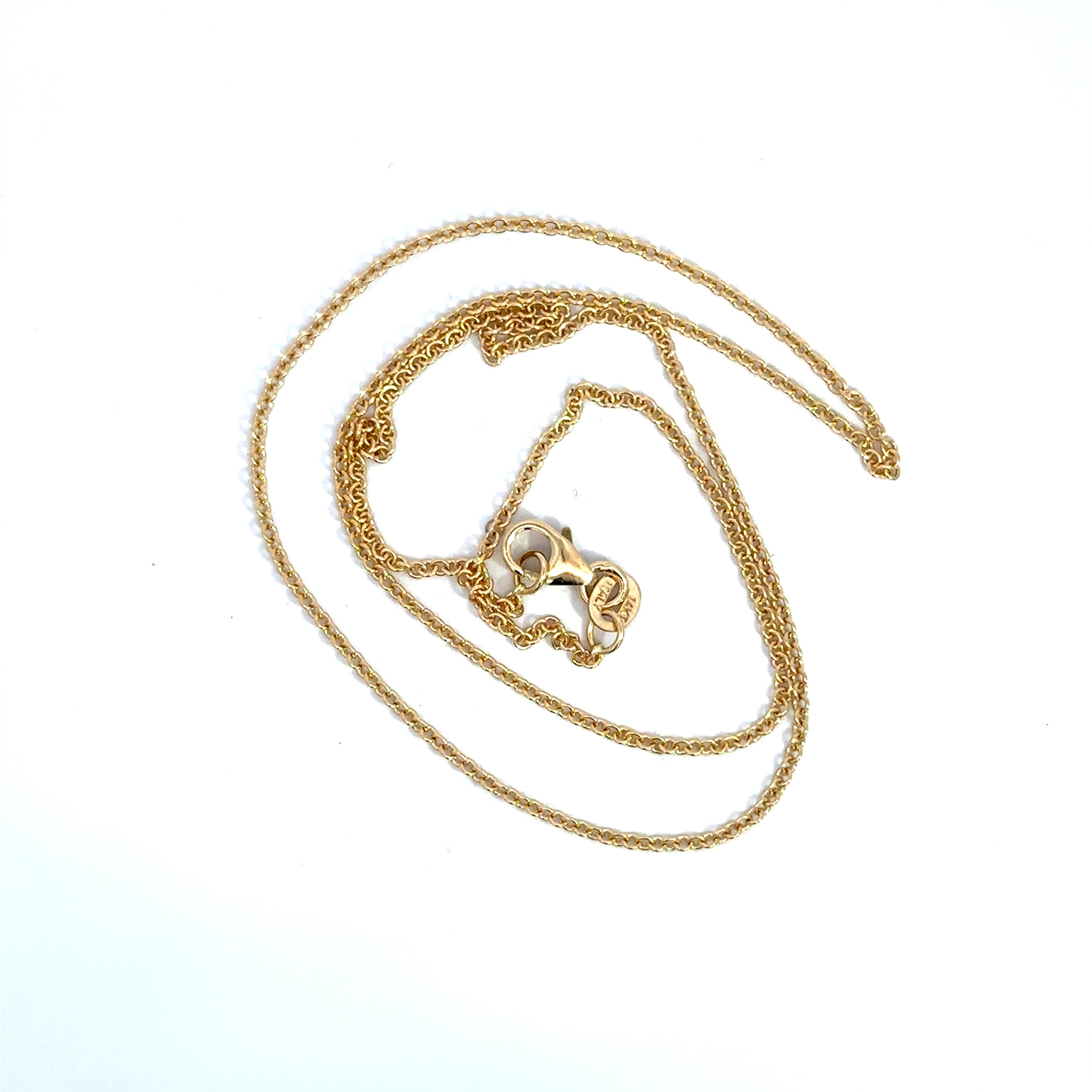 14k yg cable chain 1.5mm
18"