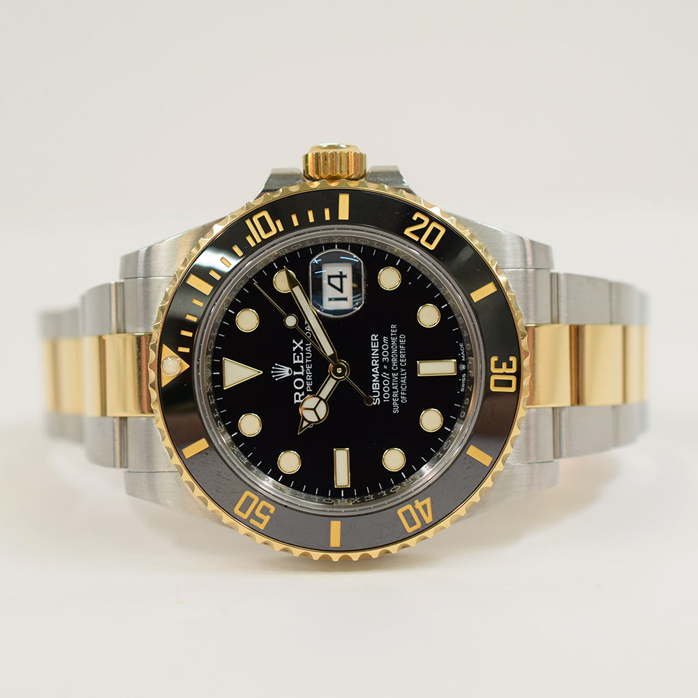 Submariner Date 41mm Black Ceramic Bezel Steel and Yellow Gold 126613LN