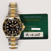 Submariner Date 41mm Black Ceramic Bezel Steel and Yellow Gold 126613LN