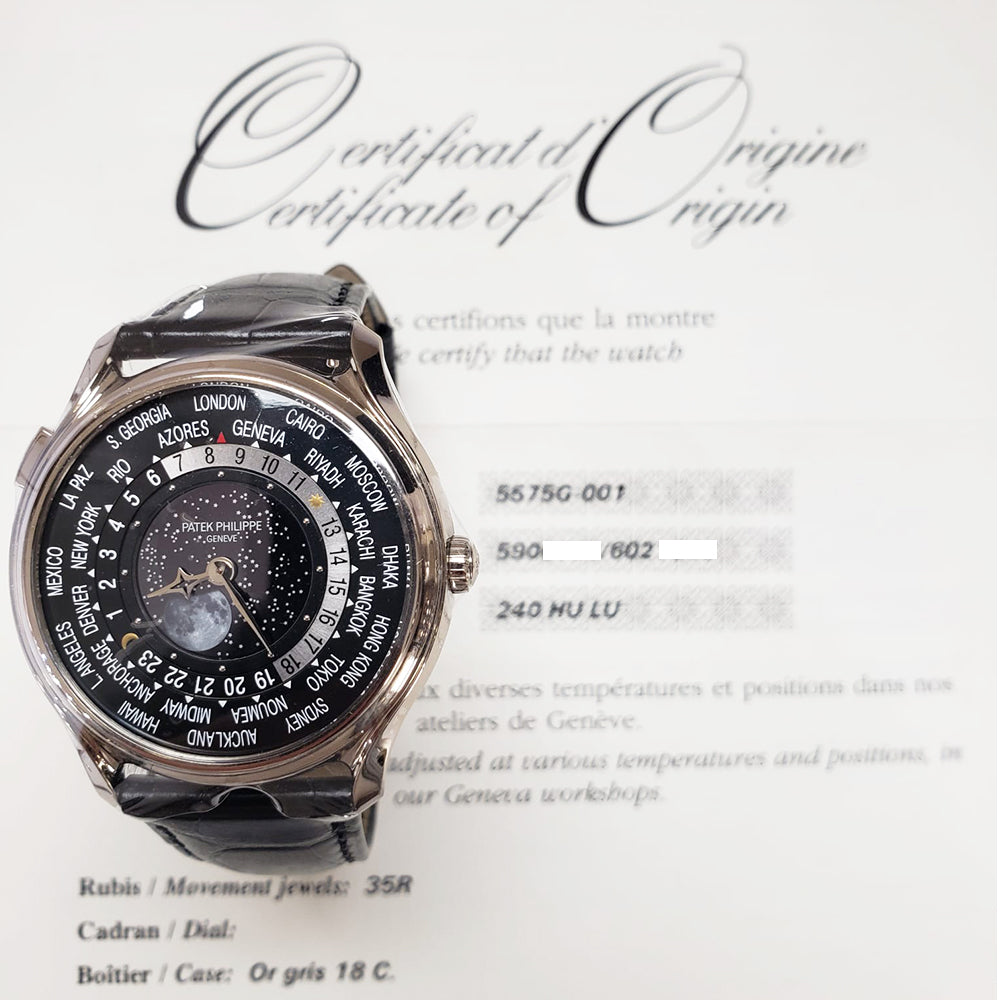 World Time 39.5mm White Gold - 175th Anniversary 5575G-001