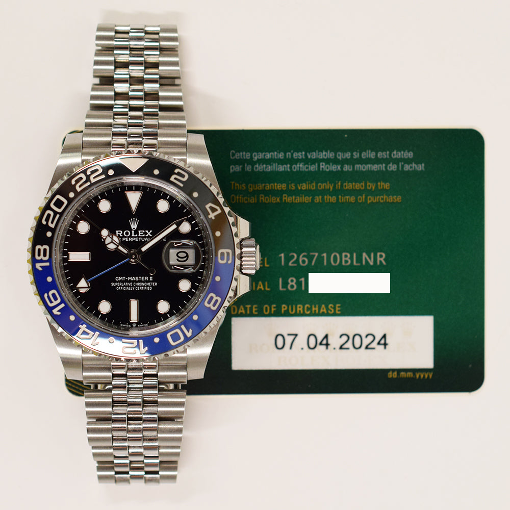 GMT-Master II "Batman" Steel 126710BLNR