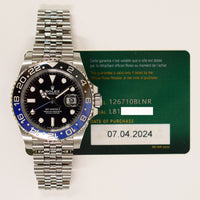 GMT-Master II "Batman" Steel 126710BLNR