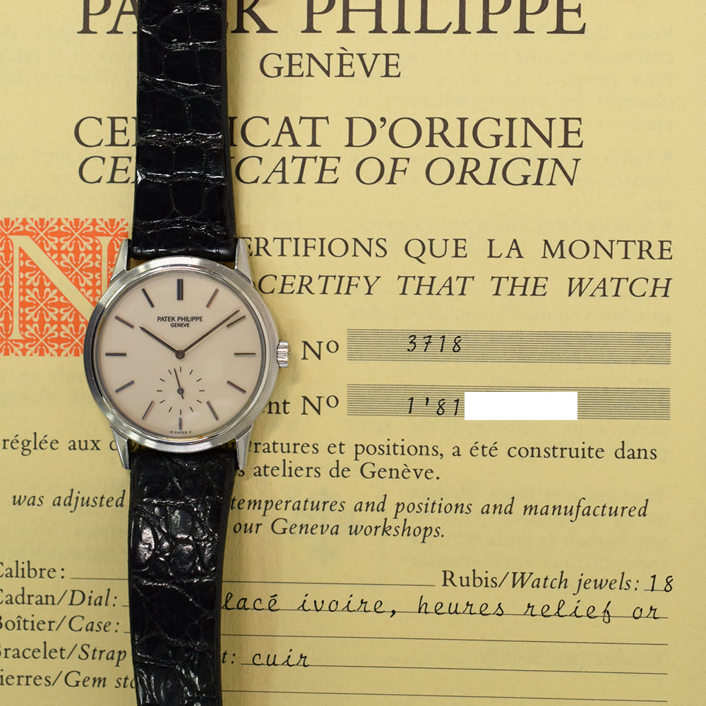 Calatrava 150 Anniversary Stainless Steel 38mm Manual Limited Edition Japan 3718A