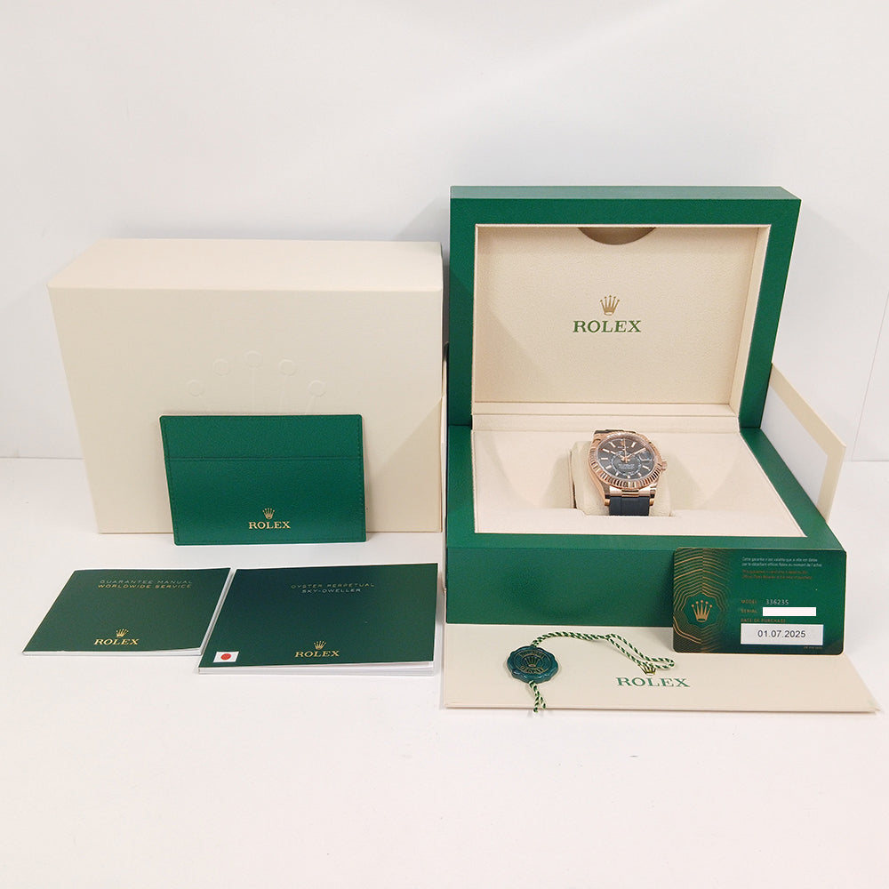 Sky-Dweller Rubber Strap Rose Gold 336235