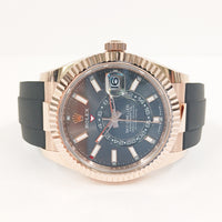 Sky-Dweller Rubber Strap Rose Gold 336235