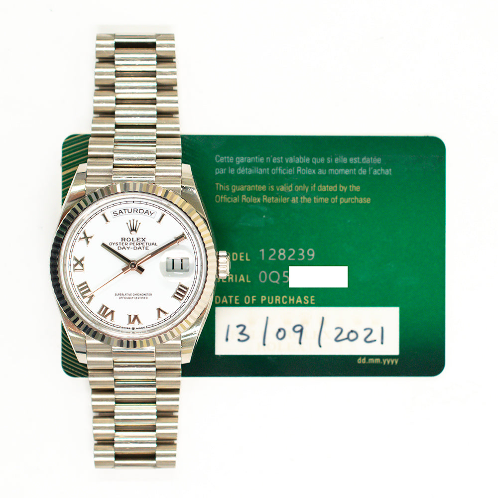 Day-Date 36mm White Gold 128239