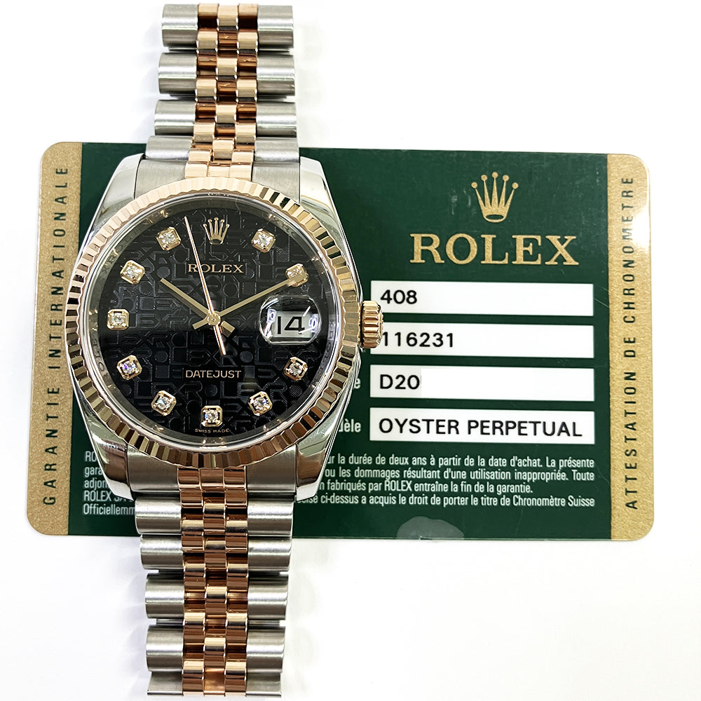 Datejust 36mm Steel and Rose Gold 116231