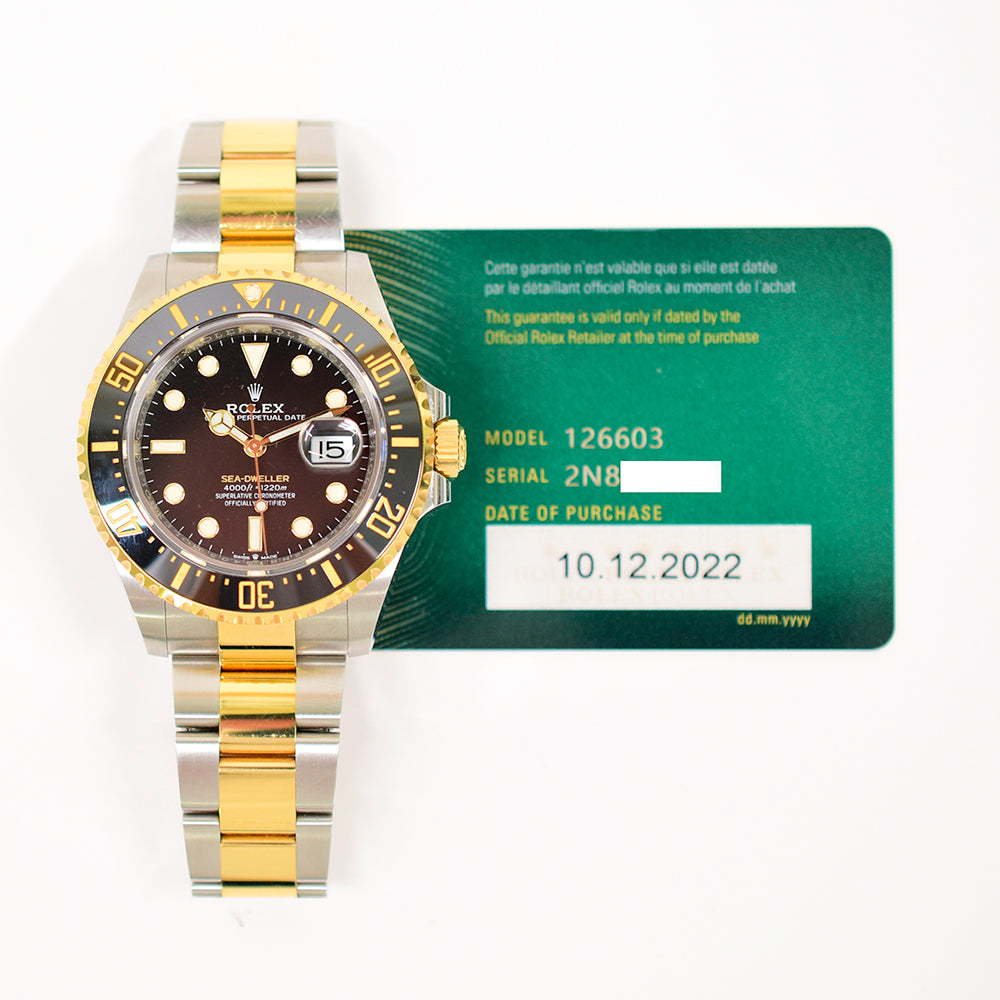 Sea-Dweller 43mm 50th Anniversary - Steel and Yellow Gold 126603