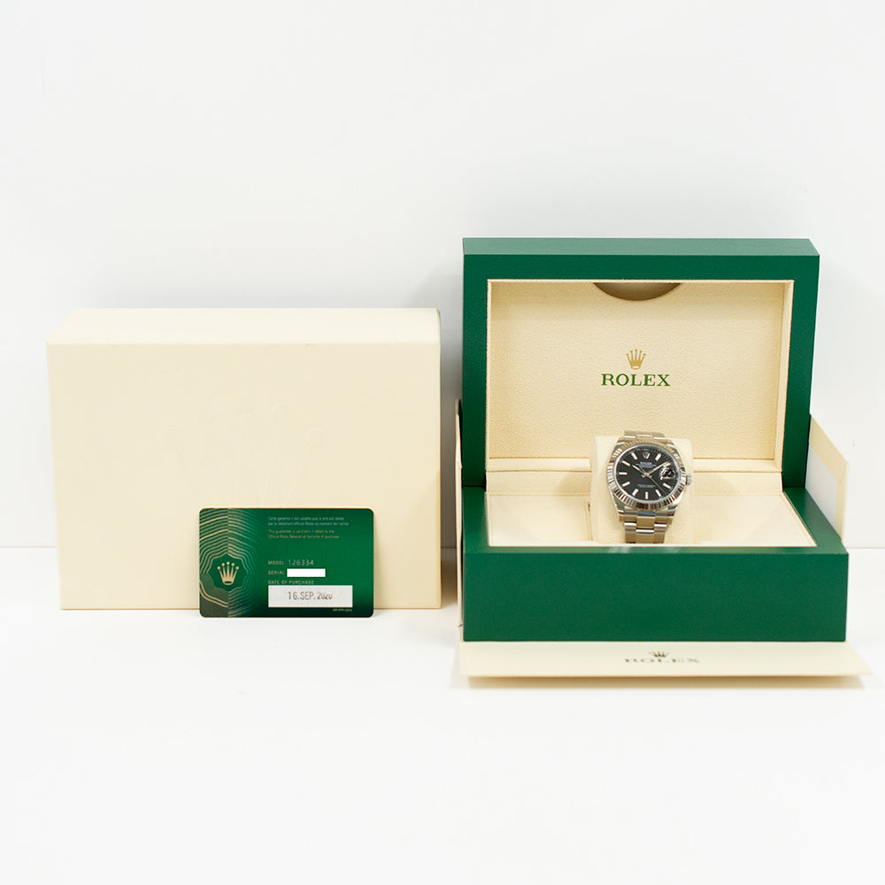 Datejust 41mm Steel and White Gold 126334