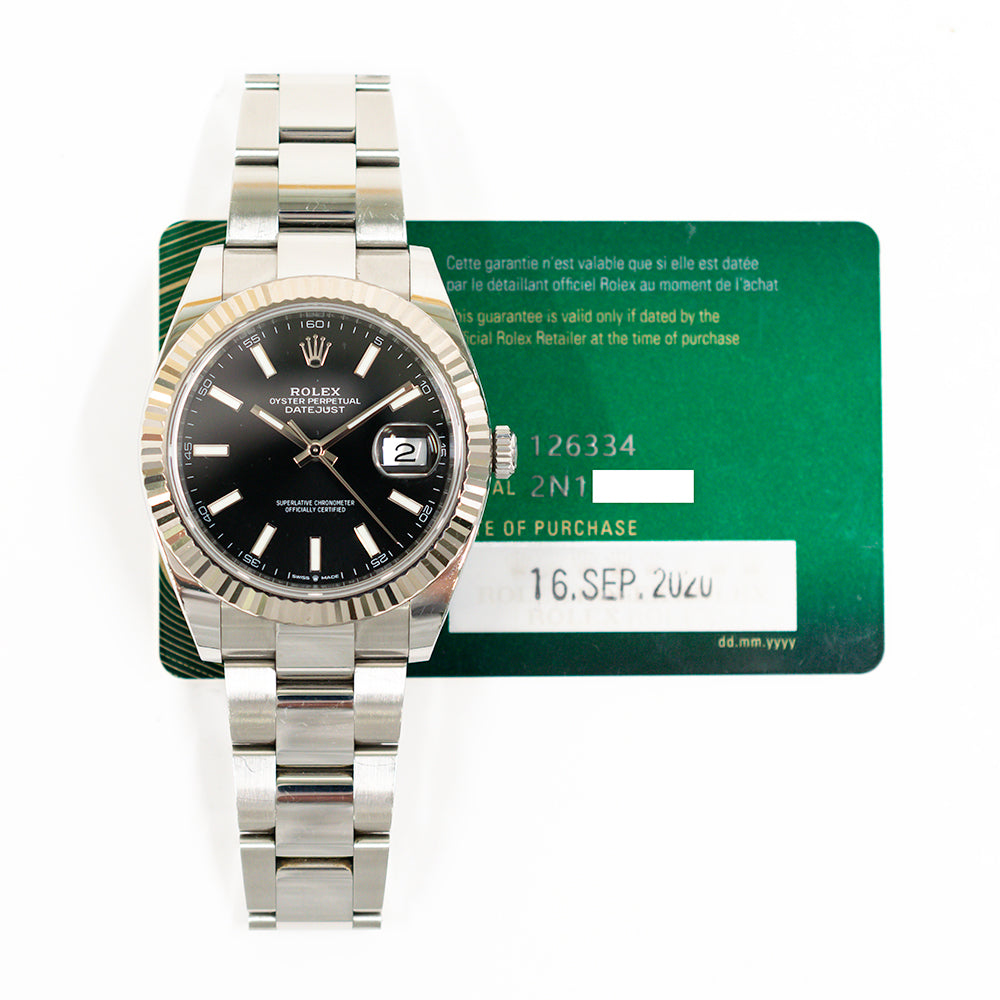 Datejust 41mm Steel and White Gold 126334