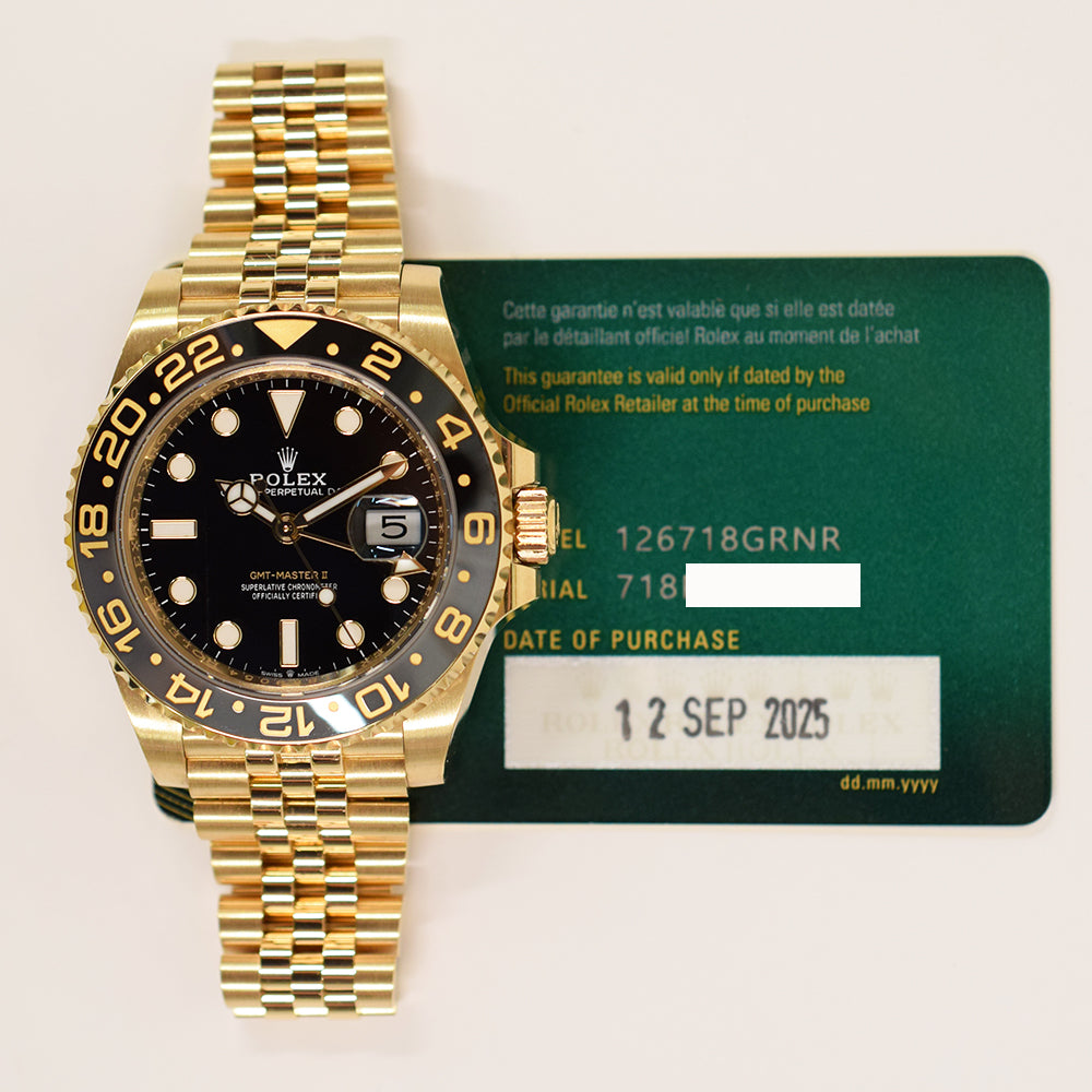 GMT-Master II Yellow Gold 126718GRNR