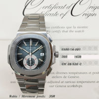 Nautilus Flyback Chronograph Selfwinding 40.5mm Stainless Steel  5980/1A-001