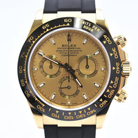 Daytona Yellow Gold On Strap 116518LN