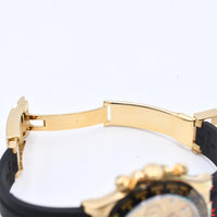 Daytona Yellow Gold On Strap 116518LN