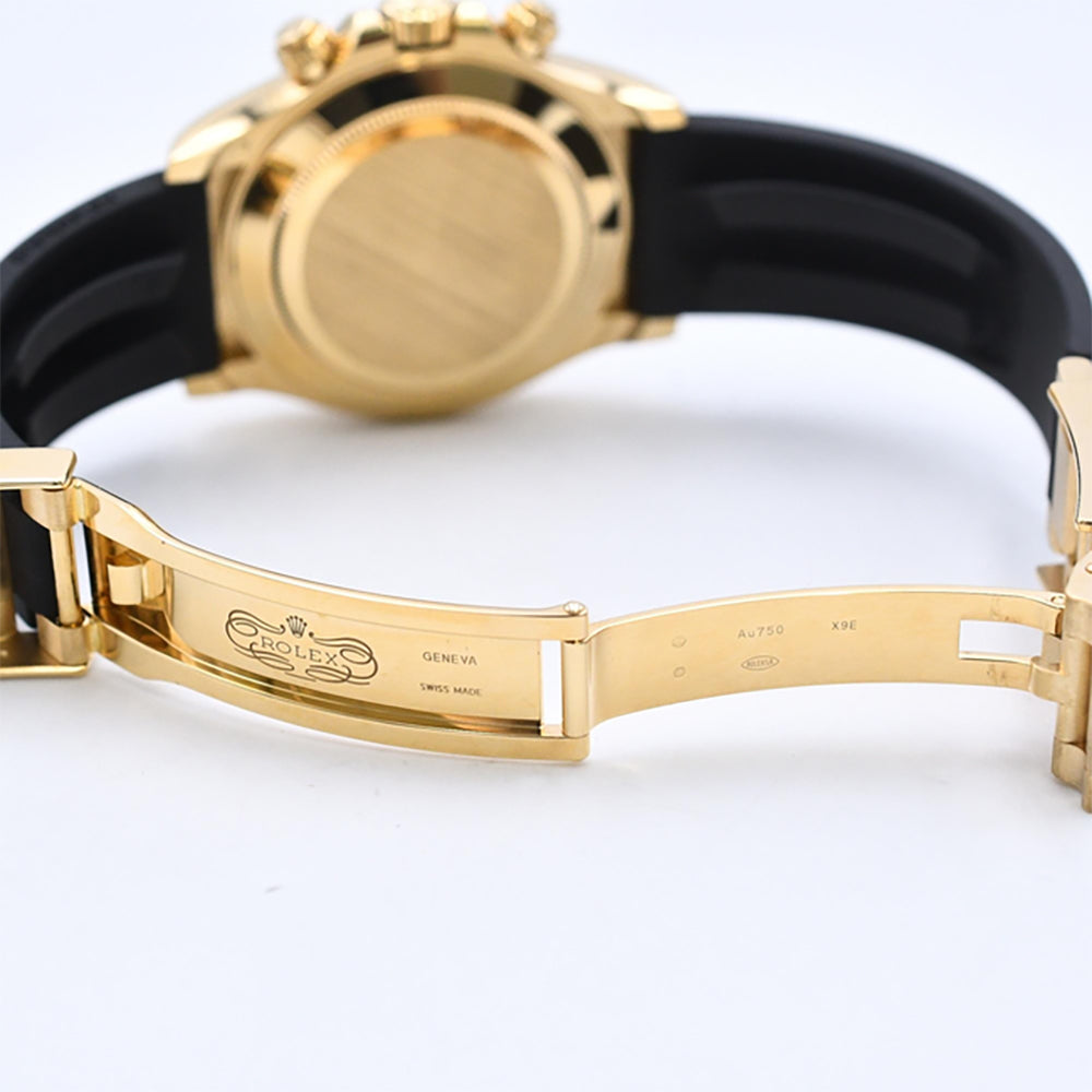 Daytona Yellow Gold On Strap 116518LN