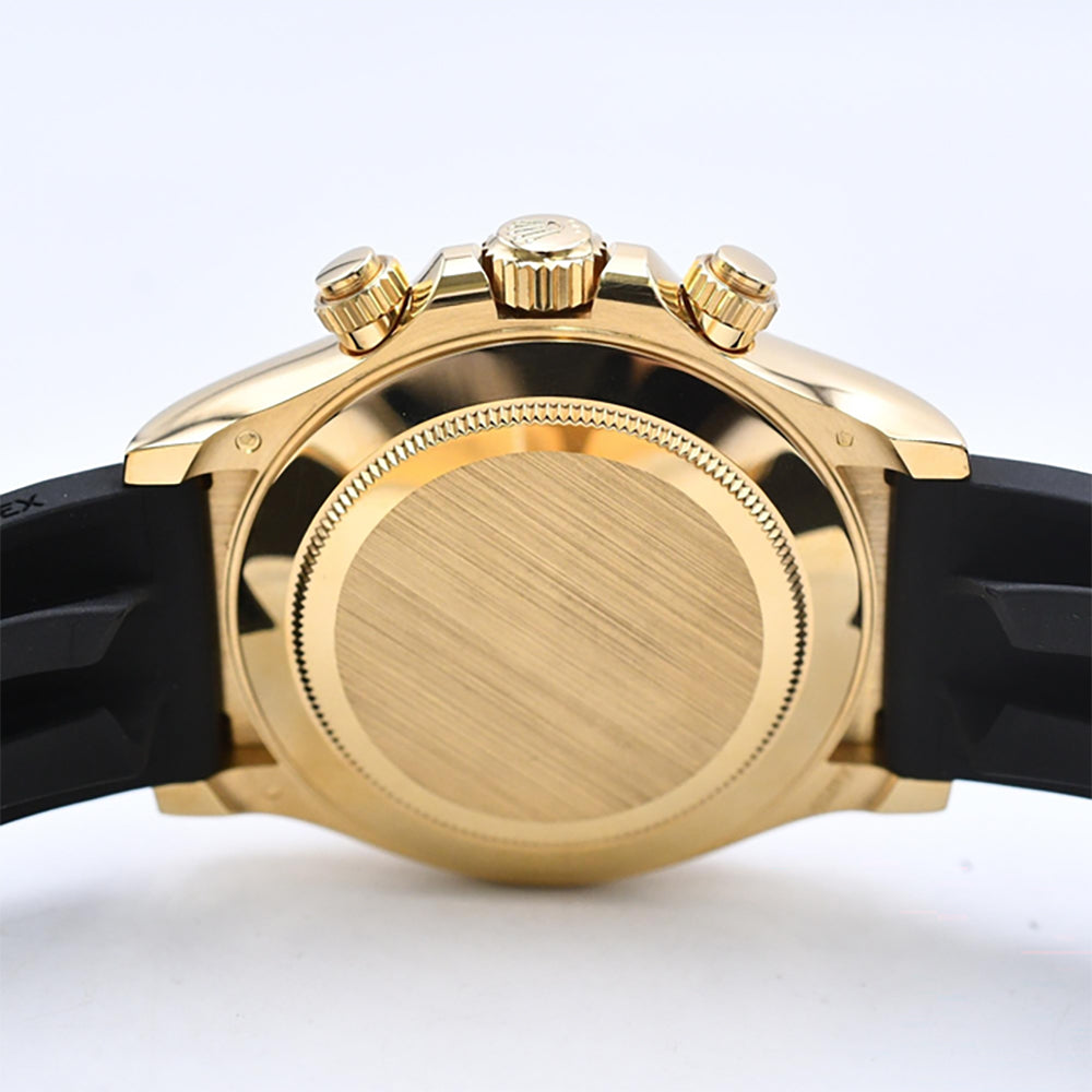 Daytona Yellow Gold On Strap 116518LN