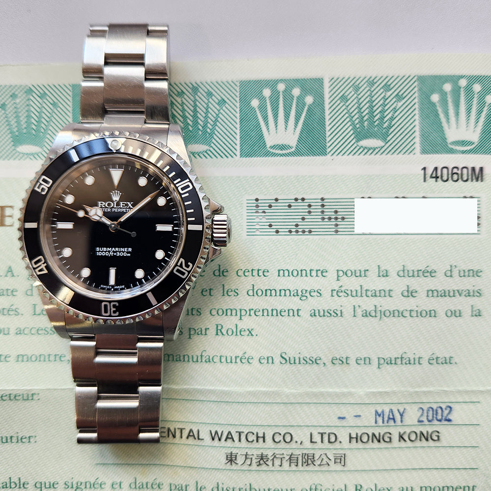 Submariner No Date 40mm Aluminium Bezel Stainless Steel 14060M