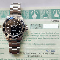 Submariner No Date 40mm Aluminium Bezel Stainless Steel 14060M