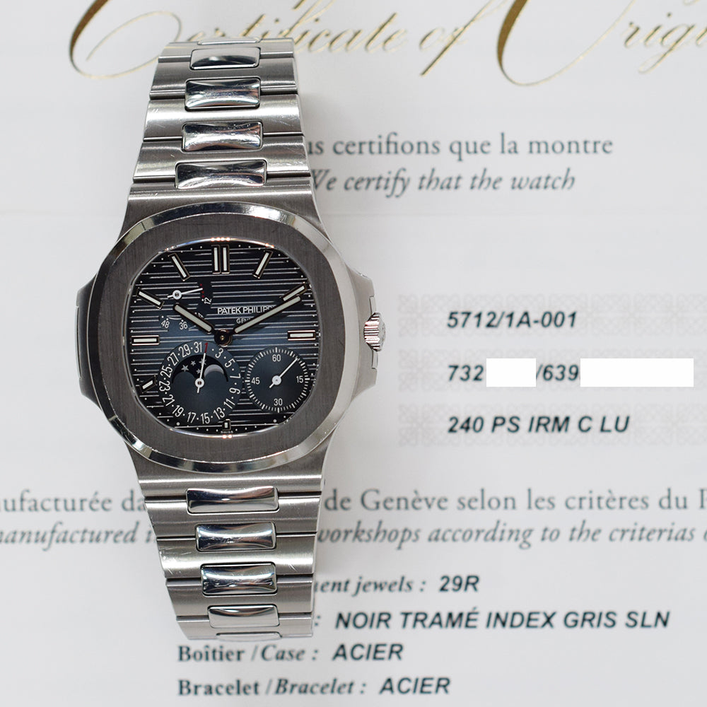 Nautilus 40mm Moonphase - Steel 5712/1A-001