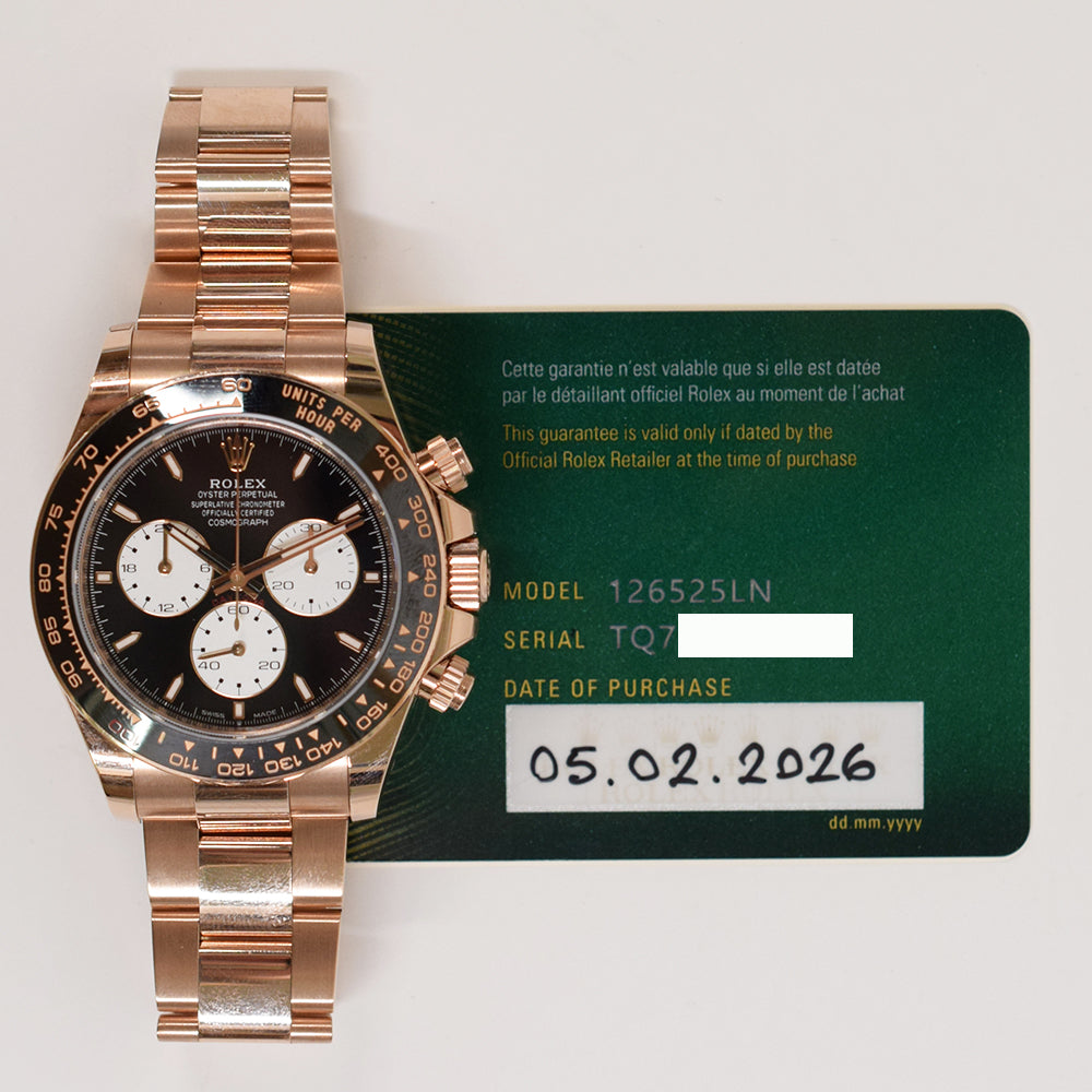 Daytona Rose Gold Black Cerachrom Bezel "Le Mans" 126525LN