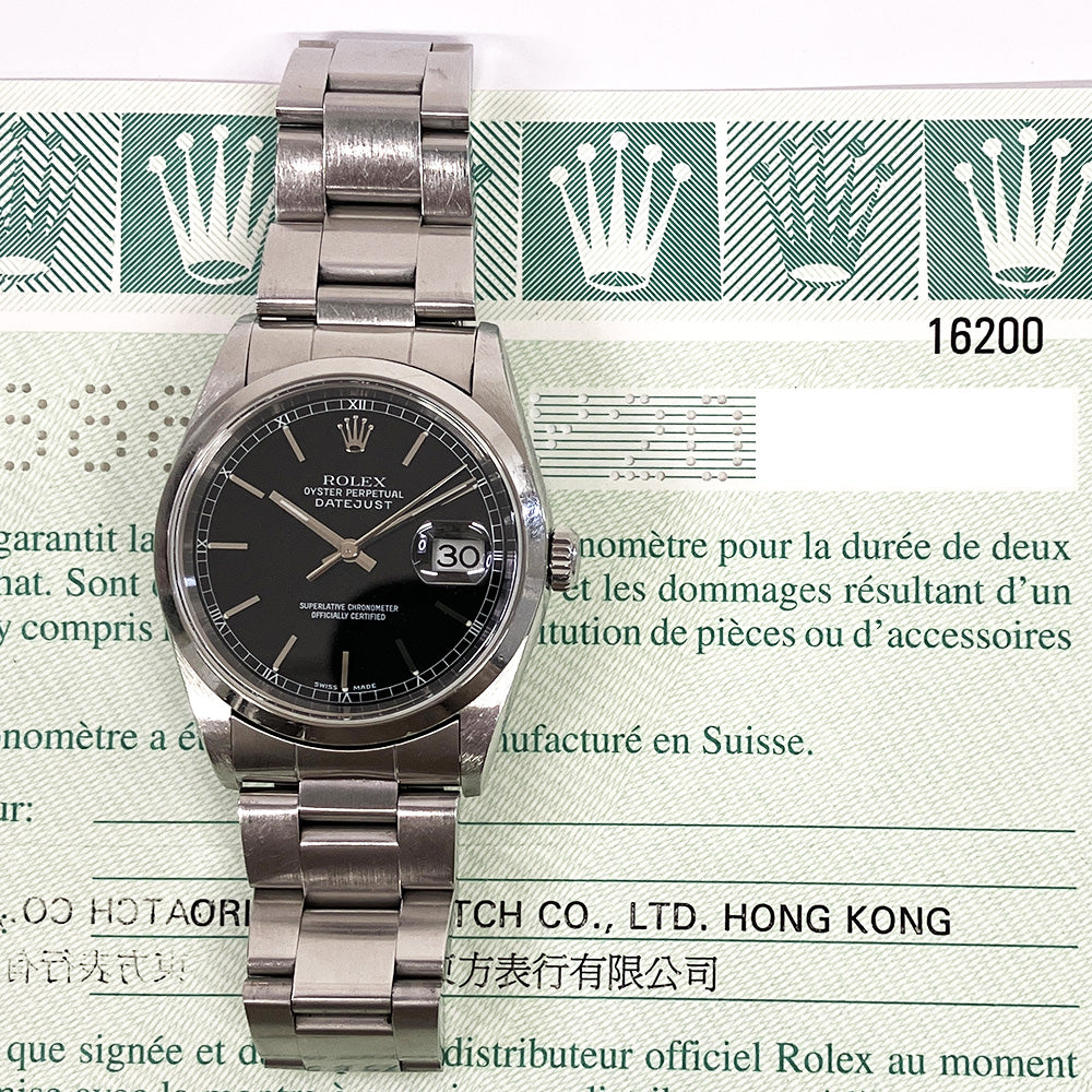 Datejust 36mm Domed Bezel Steel 16200