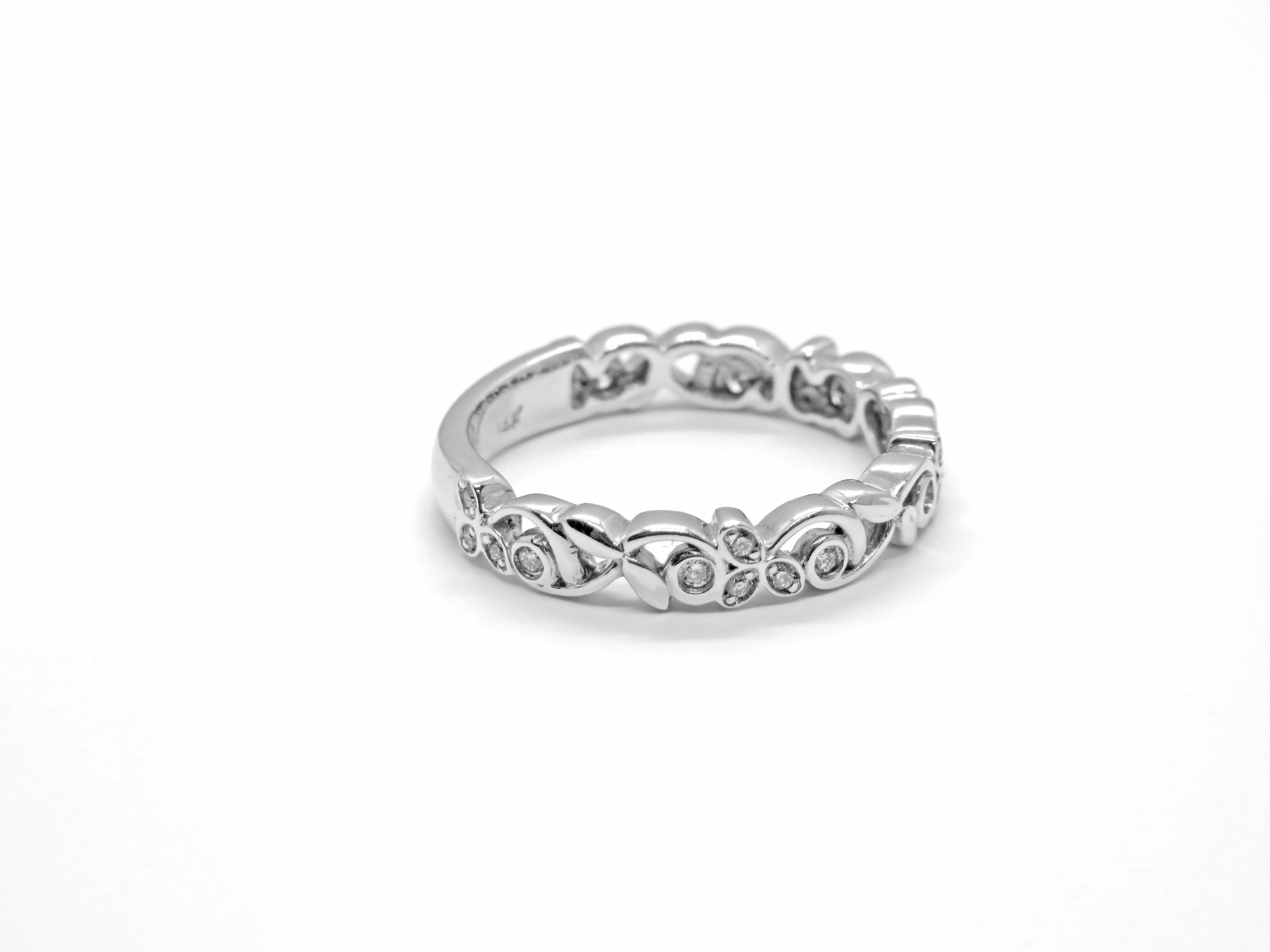 ArtCarved 14K White Gold Diamond Fiona Style Ring